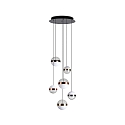 Ideal Lux Pendelarmatuur GALAXY  IP20, koper, messing, nikkel 