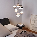 Ideal Lux Pendelarmatuur GALAXY  IP20, koper, messing, nikkel 