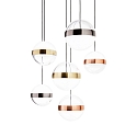 Ideal Lux Pendelarmatuur GALAXY  IP20, koper, messing, nikkel 