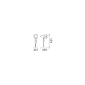 Ideal Lux gorund spike luminaire TERRA E27 IP65, coffee brown dimmable