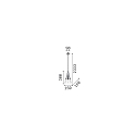 Pendelarmatuur CONO SP1 1-vlams, conisch GU10 IP20, nikkel 