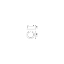Ideal Lux Inbouwbehuizing ZEUS rond, wit