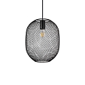 Pendelarmatuur NET 1 E27 IP20, zwart dimbaar