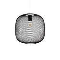 Pendelarmatuur NET 3 E27 IP20, zwart dimbaar