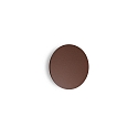 outdoor wall luminaire PUNTO AP D24 round, indirect, switchable IP54, mat, coffee brown 