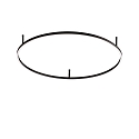 Plafondarmatuur ORACLE SLIM D090 ON-OFF IP20, zwart 