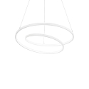Pendelarmatuur OZ D60 ON-OFF rond, on/off IP20, wit mat 