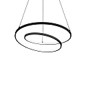 Pendelarmatuur OZ D60 ON-OFF rond, on/off IP20, zwart mat 