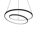 Pendelarmatuur OZ D80 ON-OFF rond, on/off IP20, zwart mat 