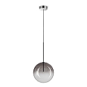 pendant luminaire EQUINOXE D25 1 flame G4 IP20, smoky colour 