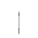 gorund spike luminaire TWIGGY SPHERE H65 IP65, black 