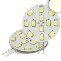 Pin based LED board 12SMD, lateral pin, 12V AC / DC, G4, 2W 4000K 240lm 120�, not dimmable