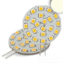 Pin based LED board 21SMD, lateral pin, 12V AC / DC, G4, 3W 4000K 320lm 120�, not dimmable