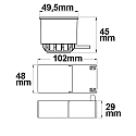 ISOLED LED module Spot SUNSET �GU10�, 10W 2000-3000K 620lm 45�, CRI99, external transformer, dim-to-warm, white
