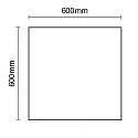 ISOLED LED paneel frameless, dimbaar 50W 4700lm 2700K 120� 120� CRI 80