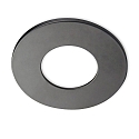 Aluminium cover for recessed spot Sys-68, round, matt black