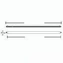 Lineair licht schokbestendig IP65, wit  42W 4200lm 4000K CRI 80-89 159.6cm