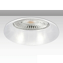 recessed mounting frame SLIM ROUND for GU10 / MR16, � 6.9cm, excl. socket, excl. lamps, aluminium, white