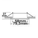 ISOLED Inbouwframe, zwart