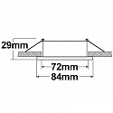 ISOLED Inbouwframe, zwart