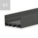 Opbouwprofiel SURF24 FLAT V1, zwart