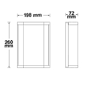 ISOLED Wandarmatuur E27 IP54, antraciet dimbaar