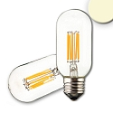 LED tube shape filament T45, E27, 8W 2700K 850lm 360�, dimmable, clear