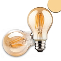 Filamentlamp standaardvorm VINTAGE LINE A60 dimbaar helder E27 8W 500lm 2200K 360� CRI 80-89 dimbaar