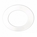 Round aluminium cover for recessed spot Sys-90, white