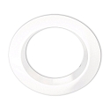 Round aluminium cover for recessed spot Sys-90, set back, white