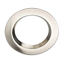 Round aluminium cover for recessed spot Sys-90, set back, matt chrome