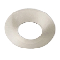 Round aluminium cover for recessed spot Sys-68, with beveled edge, brushed nickel