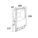 ISOLED Strijklicht PRISMATIC draaibaar, roteerbaar IP65, antraciet 