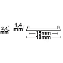 ISOLED Opbouwprofiel SURF15 FLEX, aluminium ge�loxeerd