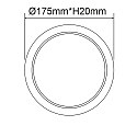 ISOLED Downlight Flex IP52, gesatineerd, wit 