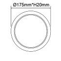 Downlight Flex IP52, gesatineerd, wit 