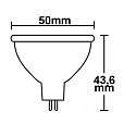 ISOLED Pin based LED spot opal MR16, IP52, 12V AC / DC, GU5.3, 3.5W 3000K 280lm 270�, not dimmable