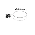 ISOLED LED ceiling luminaire, � 40cm, 28W ColorSwitch 3000|3500|4000K 1670lm 120�, dimmable, white