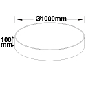 ISOLED LED ceiling luminaire, � 100cm, 160W, ColorSwitch 3000|3500|4000K 12350lm 120�, dimmable, white