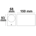 ISOLED Wandarmatuur up down GU10 IP54, zwart 