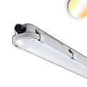 LED Wannenleuchte 120cm, IP65 IK08, Powerswitch 25-40W, Colorswitch 3000-5000K, 5050lm 120°, impact resistant