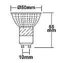 ISOLED Reflectorlamp GU10 GU10 5W 380lm 3000K 45� CRI >92 