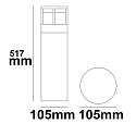 Lichtpaal Pollerleuchte-5 IP54, zwart mat 