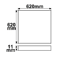 LED panel Business Line 625 UGR<19 2H, IP40, 36W 3000K 4550lm 120�, white RAL 9016