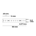 ISOLED LED Stripe CRI940 LINEAR 48V/13W - 5M 2-polig wit