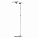 Staande lamp Office Pro up down, zilver dimbaar