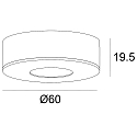 Inbouwarmatuur MiniAMP dimbaar IP20, wit dimbaar 3,6W 240lm 3000K 60� 60� CRI >91