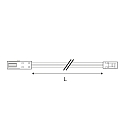 Verlengkabel MiniAMP 2-polig, wit