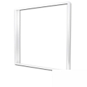 Accessory for LED panel - surface mounting frame, aluminium, white RAL 9016, panel 625 (62.5 x 62.5cm), standard mounting
