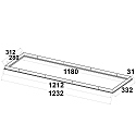 ISOLED Inbouwframe, wit